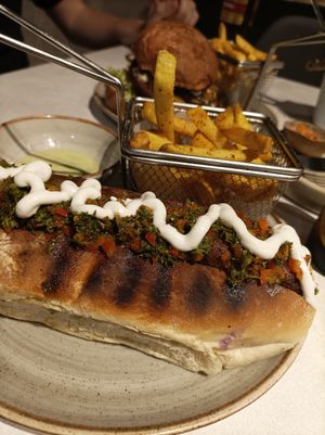 Hot Dog at Chana Plant Based in Medellin