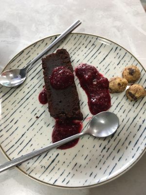 brownie slice for 11 000 COP  at Chana Plant Based in Medellin