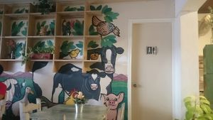 nice vegan painting no  at Chana Plant Based in Medellin