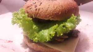 Vegan burguer  at Chana Plant Based in Medellin