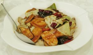 Spicy Rice Cake and Mountain Mushroom at Kung Tak Lam - Tsim Tsa Tsui in Kowloon