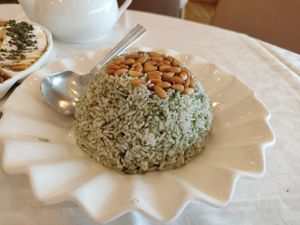 Fried rice with seaweed and pine nuts at Kung Tak Lam - Tsim Tsa Tsui in Kowloon