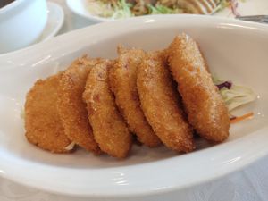 Soya/pork cutlets, served with black pepper sauce (not pictured) at Kung Tak Lam - Tsim Tsa Tsui in Kowloon