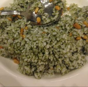 Set for four: Fried rice with seaweed and pine nuts (very plain dish, and was certainly not fried. I did like this, but it would have been nice if it came before the other main dishes) at Kung Tak Lam - Tsim Tsa Tsui in Kowloon