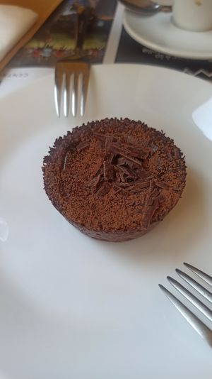 Tortino yogurt e cacao at La Gastronomia Veg in Turin