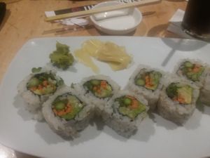 The veggie roll at Sushi Zushi in San Antonio