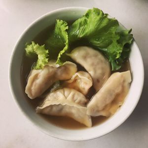 Dumpling Soup at Nature's Harvest Cafe in Central Singapore
