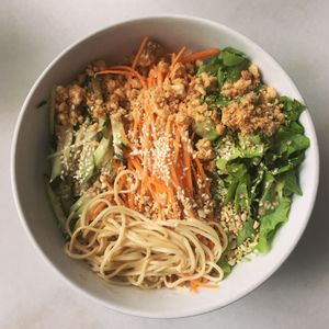 Sesame Noodles at Nature's Harvest Cafe in Central Singapore
