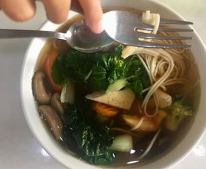 Noodle Soup at Nature's Harvest Cafe in Central Singapore