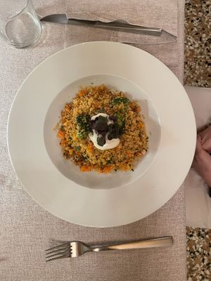 Couscous with vegetables  at Al Tiglio Cucina Naturale in Moruzzo