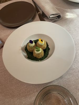 Polenta e funghi  at Al Tiglio Cucina Naturale in Moruzzo