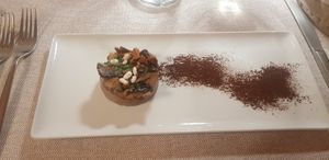 Mushroom taart at Al Tiglio Cucina Naturale in Moruzzo
