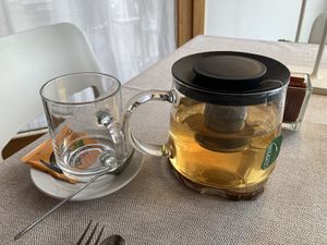 Herbal tea  at Al Tiglio Cucina Naturale in Moruzzo