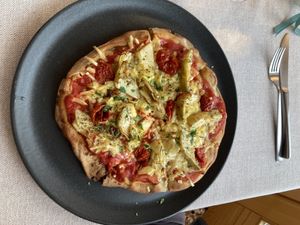 Focaccia  at Al Tiglio Cucina Naturale in Moruzzo