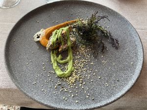 Home made tempe   at Al Tiglio Cucina Naturale in Moruzzo