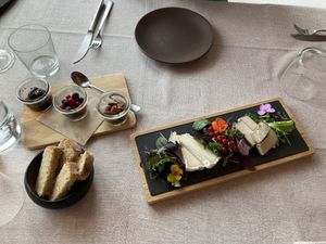 Vegan cheese  at Al Tiglio Cucina Naturale in Moruzzo