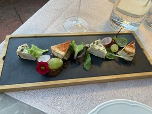 Vegan cheese  at Al Tiglio Cucina Naturale in Moruzzo