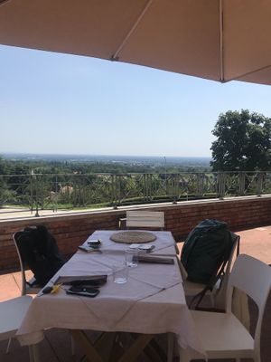The view at Al Tiglio Cucina Naturale in Moruzzo