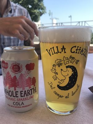 Fair trade cola and craft beer at Al Tiglio Cucina Naturale in Moruzzo