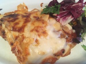 Vegetarian Lasagna at Valentin in A Coruna