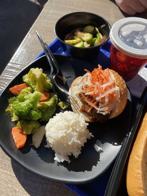 Kids vegan banh mi at Disneyland - Lucky Fortune Cookery in Anaheim