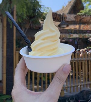 Dole whip  at Disneyland - Tiki Juice Bar in Anaheim