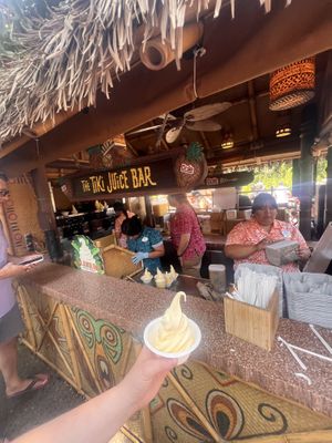 Tiki bar and dole whip   at Disneyland - Tiki Juice Bar in Anaheim