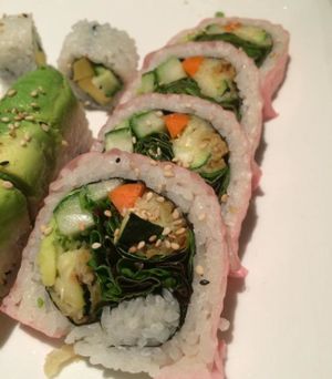 Vegetarian roll at Happy Sushi in Logan