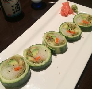 Veggie rolls at Happy Sushi in Logan
