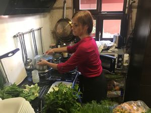 The restaurant chief Maria in her small vegan kingdom at Mariposa in Nuremberg