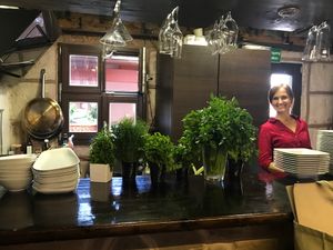 A great place to eat and get to know other people  at Mariposa in Nuremberg