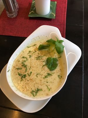 Raw soup  at Mariposa in Nuremberg