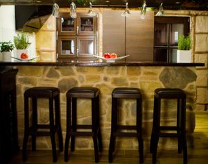 Unsere Bar mit direkten einblick in die Küche at Mariposa in Nuremberg