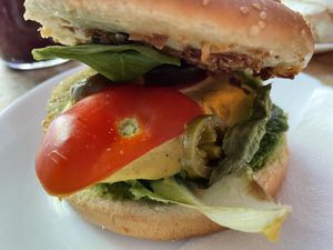 Quinoa-Kale Burger  at Geh Veg in Berlin