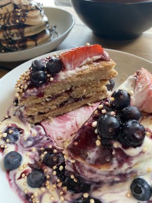 Blaubeeren Pancakes  at Geh Veg in Berlin