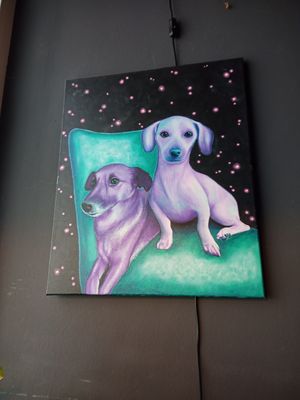 Painting at Geh Veg in Berlin