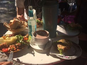 breakfast table at Geh Veg in Berlin