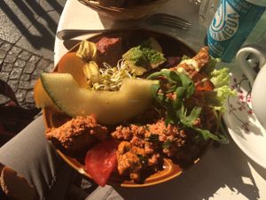 small breakfast  at Geh Veg in Berlin