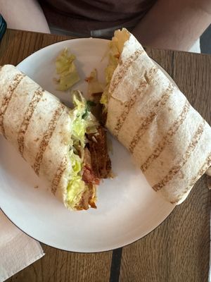 Smoked tofu wrap  at Geh Veg in Berlin