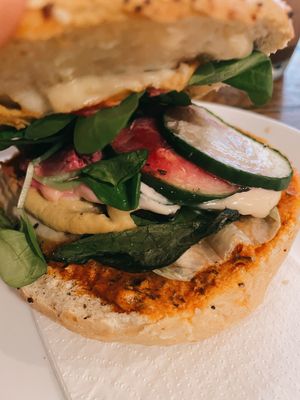 Tofu Bagel  at Geh Veg in Berlin