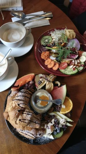 Sweet and savoury breakfast  at Geh Veg in Berlin