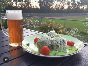Dreierlei  hausgemachte Klöße at Vegano in Gross-gerau