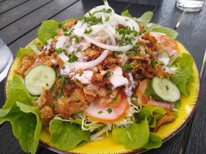 Gyros salad at Vegano in Gross-gerau