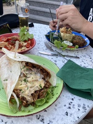 Gyros wrap at Vegano in Gross-gerau