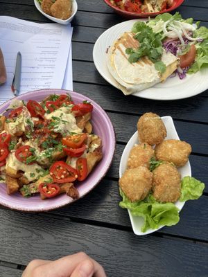 Cheezy fries and nuggets  at Vegano in Gross-gerau