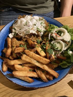 Gyros with fries   at Vegano in Gross-gerau