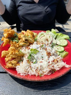 Pakora Teller  at Vegano in Gross-gerau