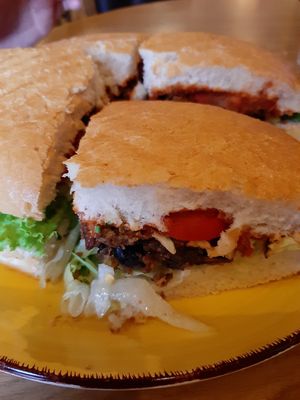 Also blackbeanburger👌 at Vegano in Gross-gerau