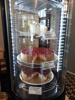 Cheesecake selection at Valladares in Berlin