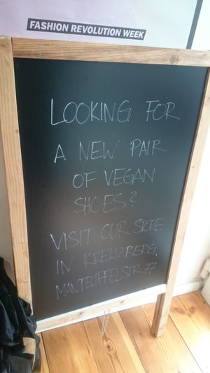 Inside shoes at Loveco in Berlin